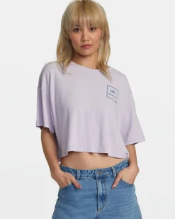 RVCA VA ALL THE WAY TEE Pastel Lilac Online