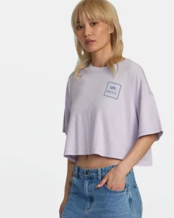 RVCA VA ALL THE WAY TEE Pastel Lilac Online