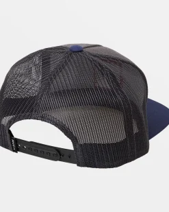 RVCA VA ALL THE WAY TRUCKER HAT Heather Charcoal/Navy