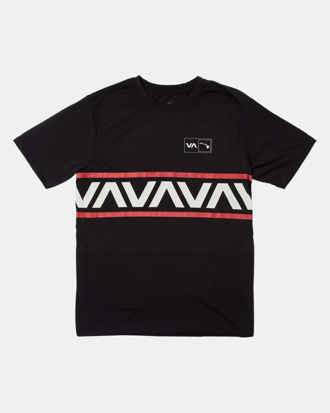 RVCA VA BANDED HAWAII TEE Black Sale