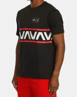 RVCA VA BANDED HAWAII TEE Black Sale