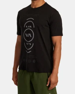 RVCA VA CIRCLE SPLITTER TEE Black Outlet