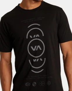 RVCA VA CIRCLE SPLITTER TEE Black Outlet