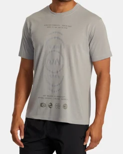 RVCA VA CIRCLE SPLITTER TEE Stone Clearance