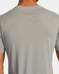 RVCA VA CIRCLE SPLITTER TEE Stone Clearance