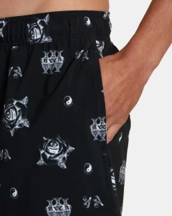 RVCA VA ELASTIC WAIST BENJ BOARDSHORTS 17'' Multi Rose Online