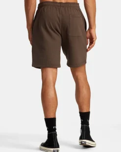 RVCA VA ESSENTIAL 18" SWEAT SHORTS Mocha Outlet