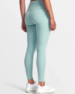 RVCA VA ESSENTIAL HIGH WAIST LEGGINGS Green Haze New