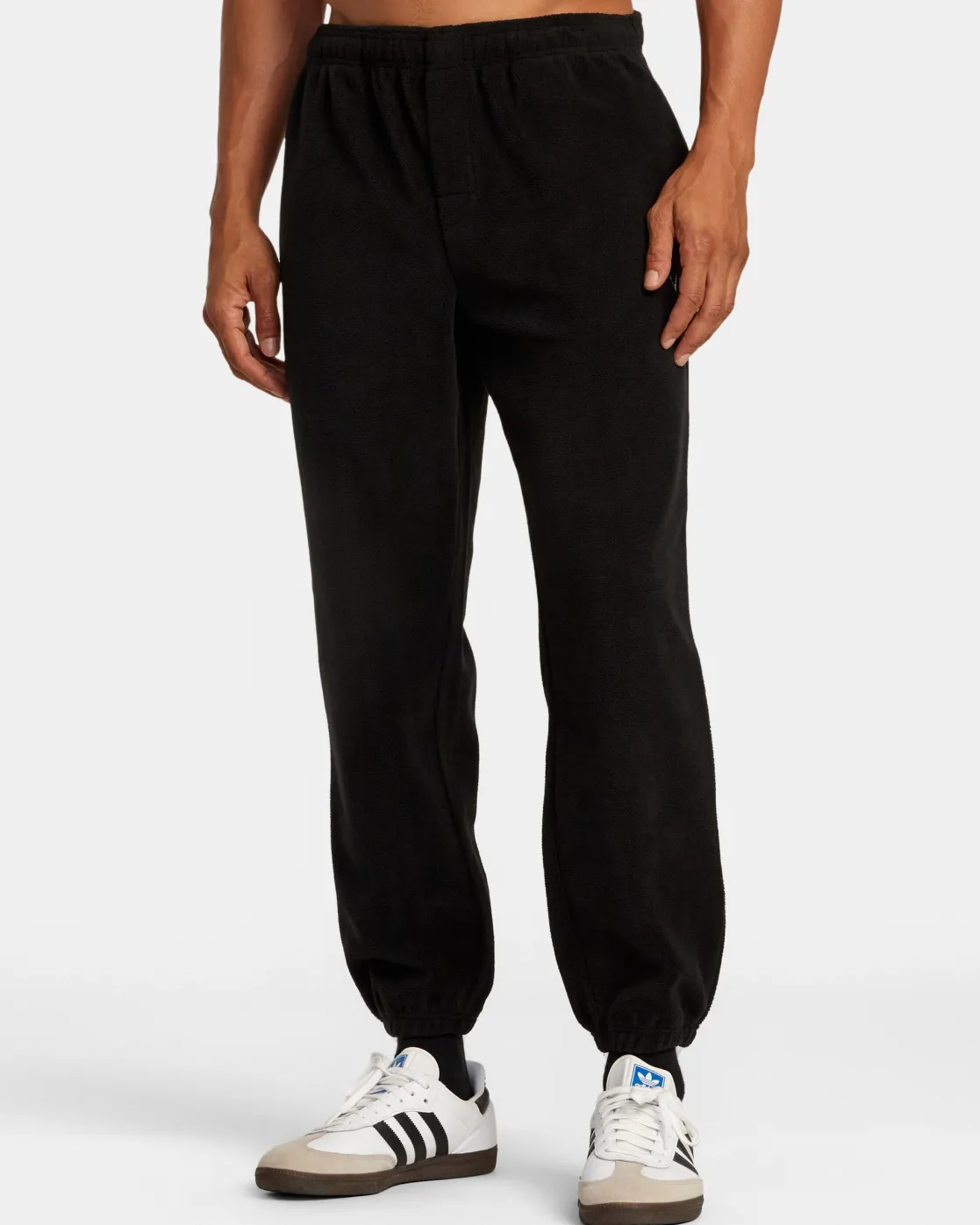 RVCA VA ESSENTIAL MICRO FLEECE PANT Black Clearance