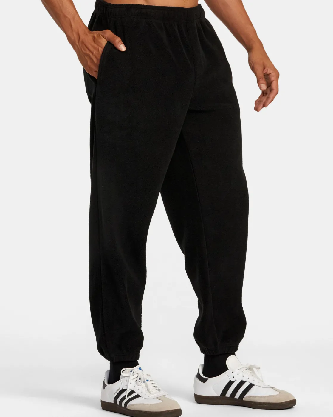 RVCA VA ESSENTIAL MICRO FLEECE PANT Black Clearance