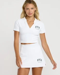 RVCA VA ESSENTIAL TENNIS SKIRT Whitecap Hot