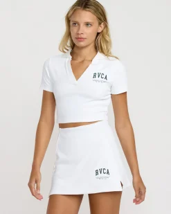 RVCA VA ESSENTIAL TENNIS SKIRT Whitecap Hot