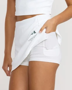 RVCA VA ESSENTIAL TENNIS SKIRT Whitecap Hot