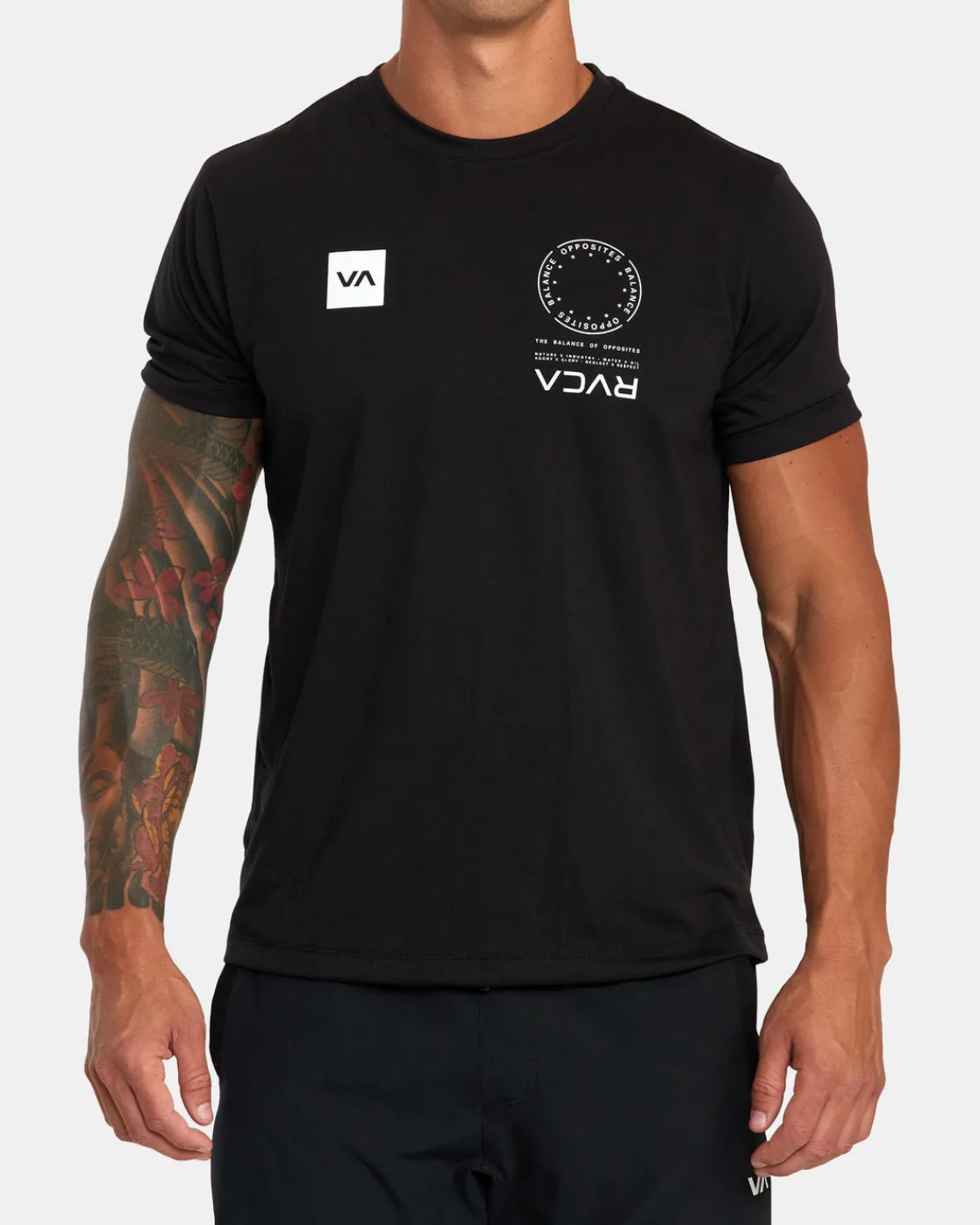 RVCA VA MARK TEE Black Hot