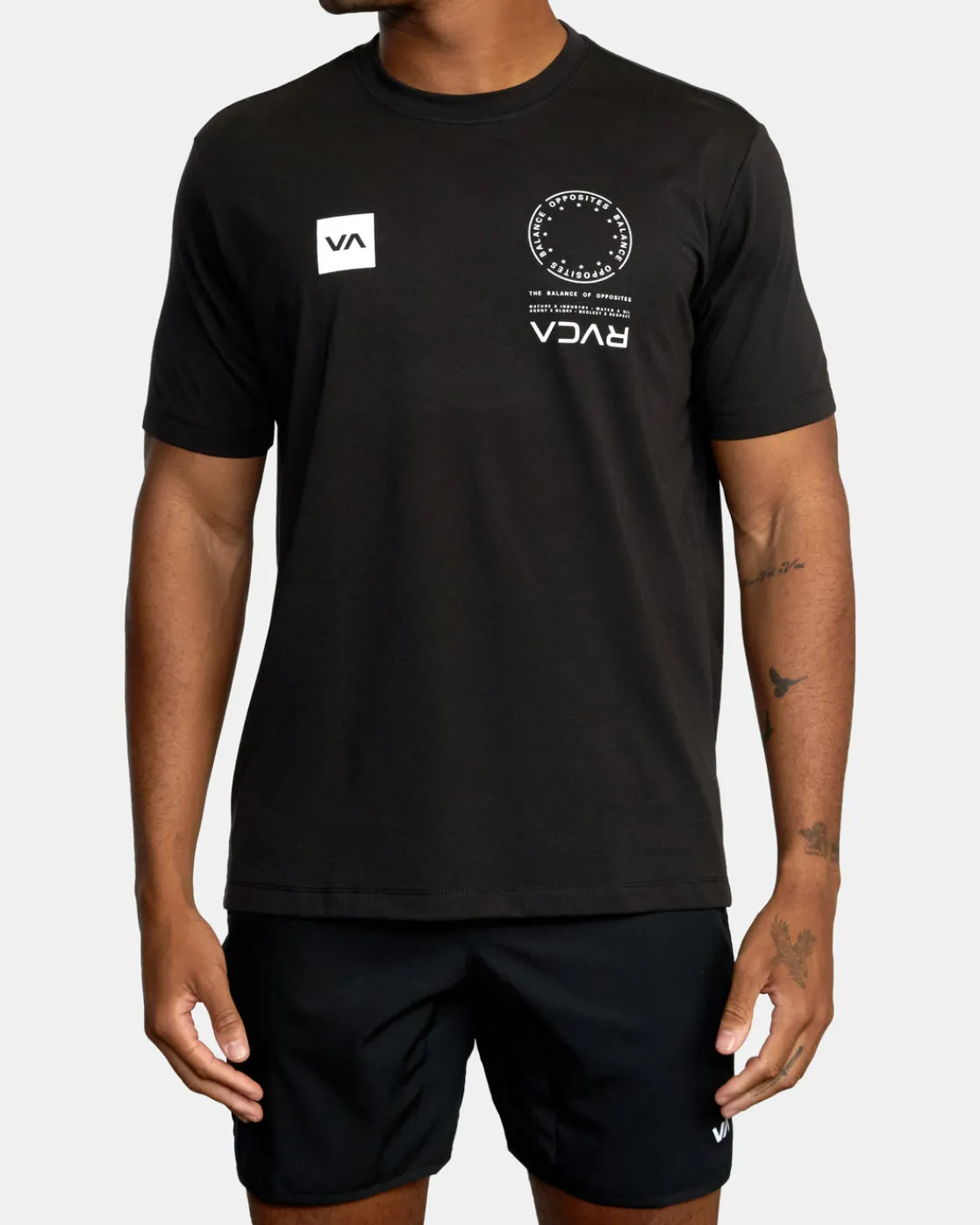 RVCA VA MARK TEE Black Hot