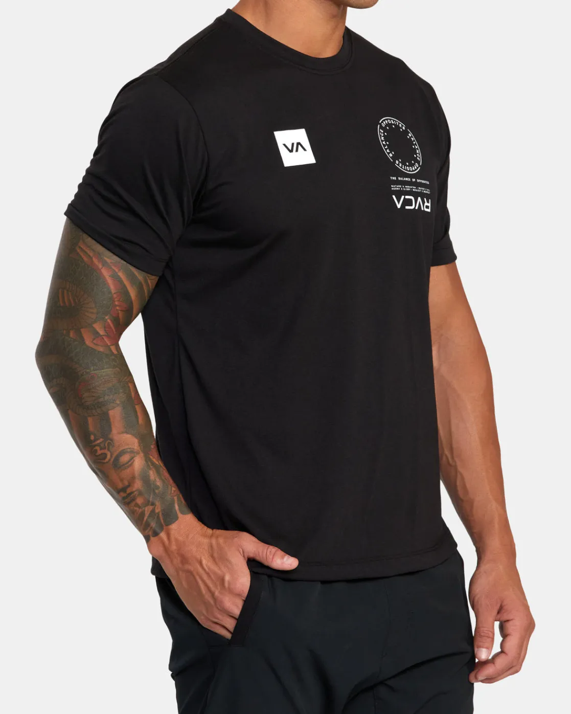 RVCA VA MARK TEE Black Hot