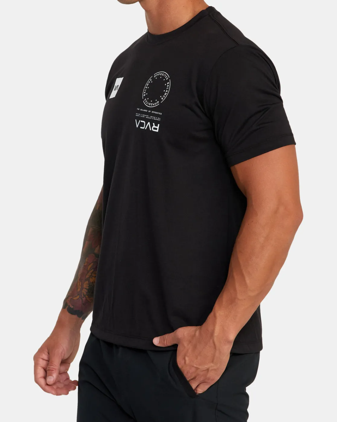 RVCA VA MARK TEE Black Hot