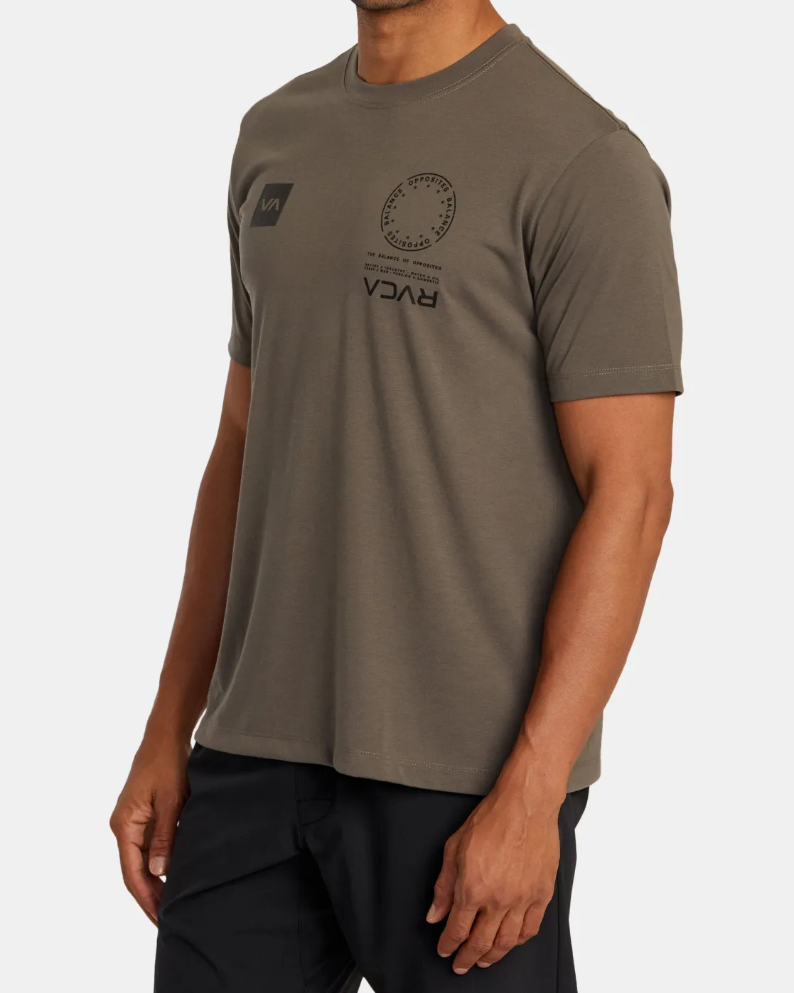 RVCA VA MARK TEE Mocha Discount