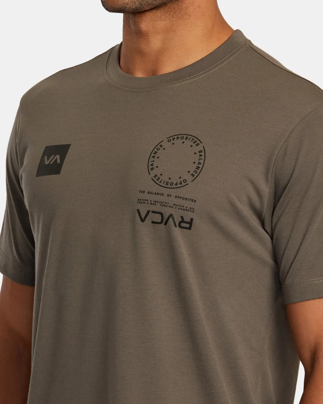 RVCA VA MARK TEE Mocha Discount