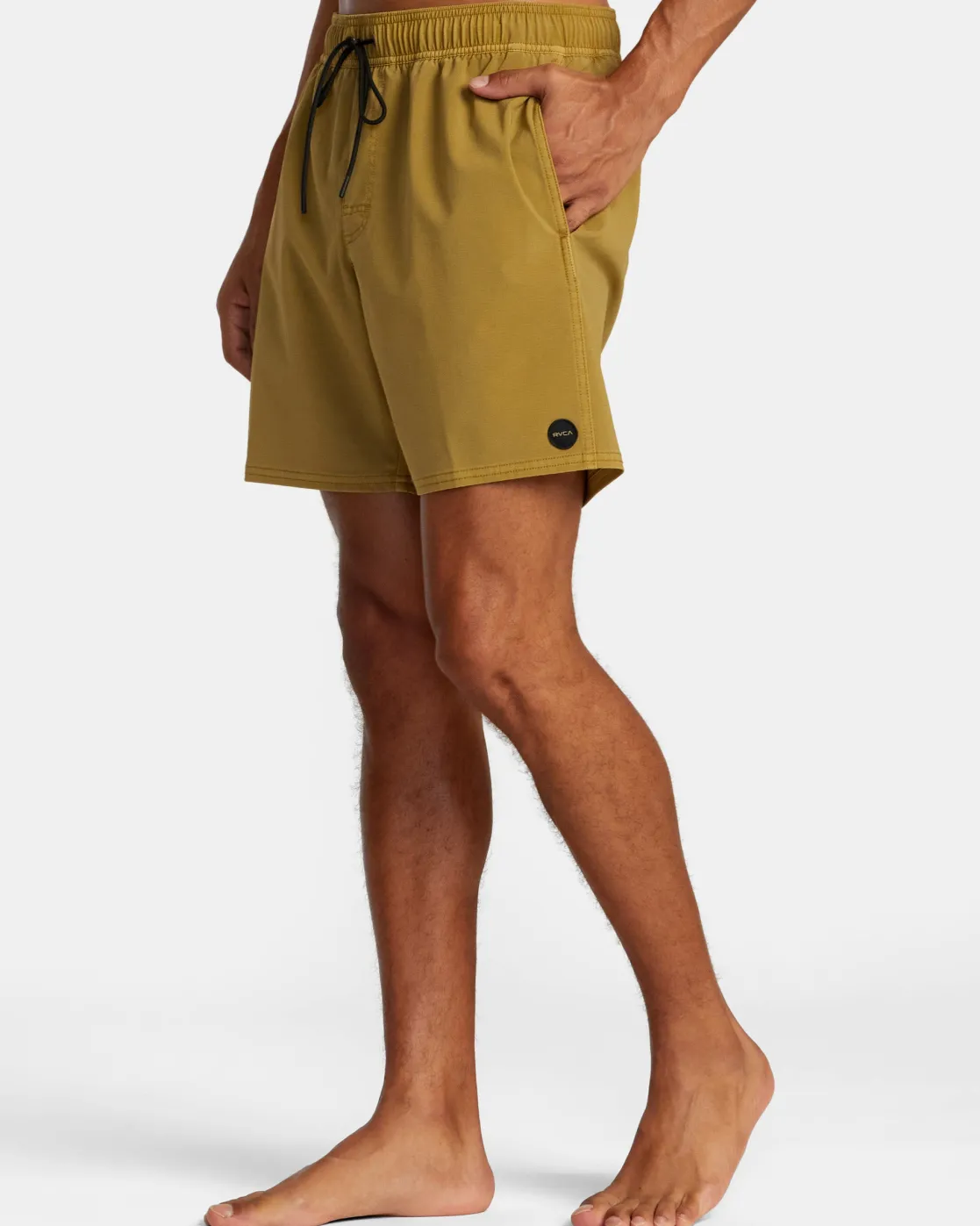 RVCA VA PIGMENT ELASTIC WAIST 17" BOARDSHORTS Ochre