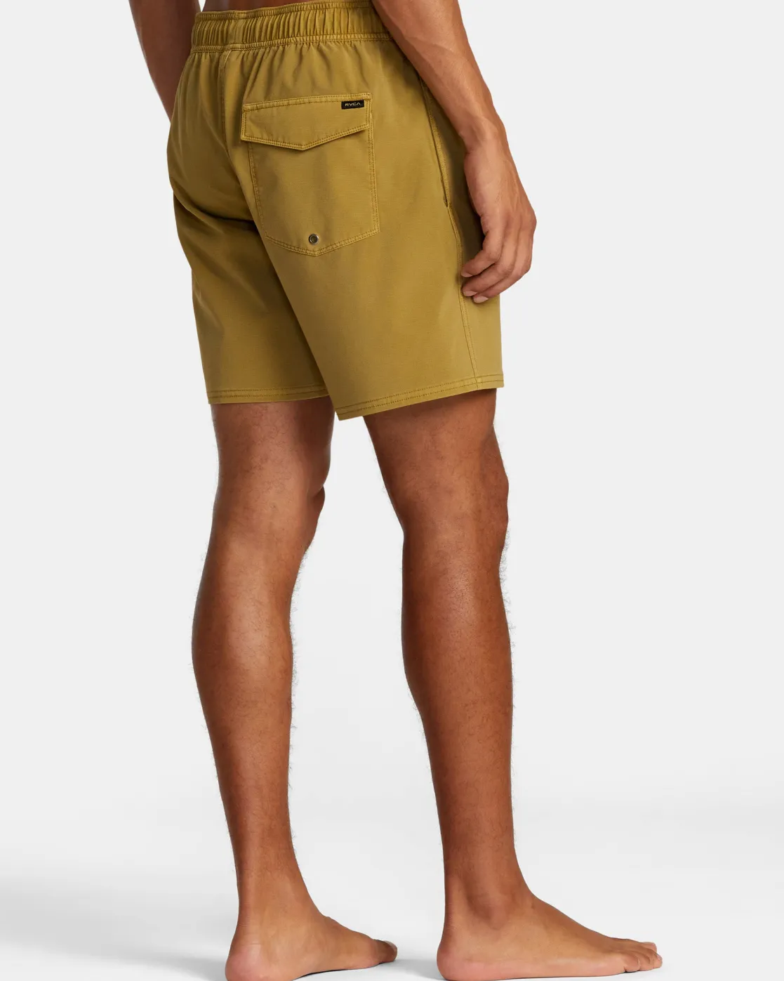 RVCA VA PIGMENT ELASTIC WAIST 17" BOARDSHORTS Ochre