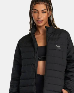 RVCA VA PUFFER JACKET Black Outlet