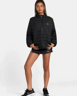 RVCA VA PUFFER JACKET Black Outlet