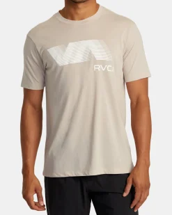 RVCA VA BLUR TEE Warm Grey Discount