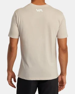 RVCA VA BLUR TEE Warm Grey Discount