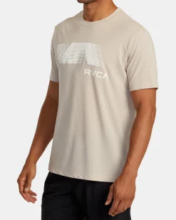 RVCA VA BLUR TEE Warm Grey Discount