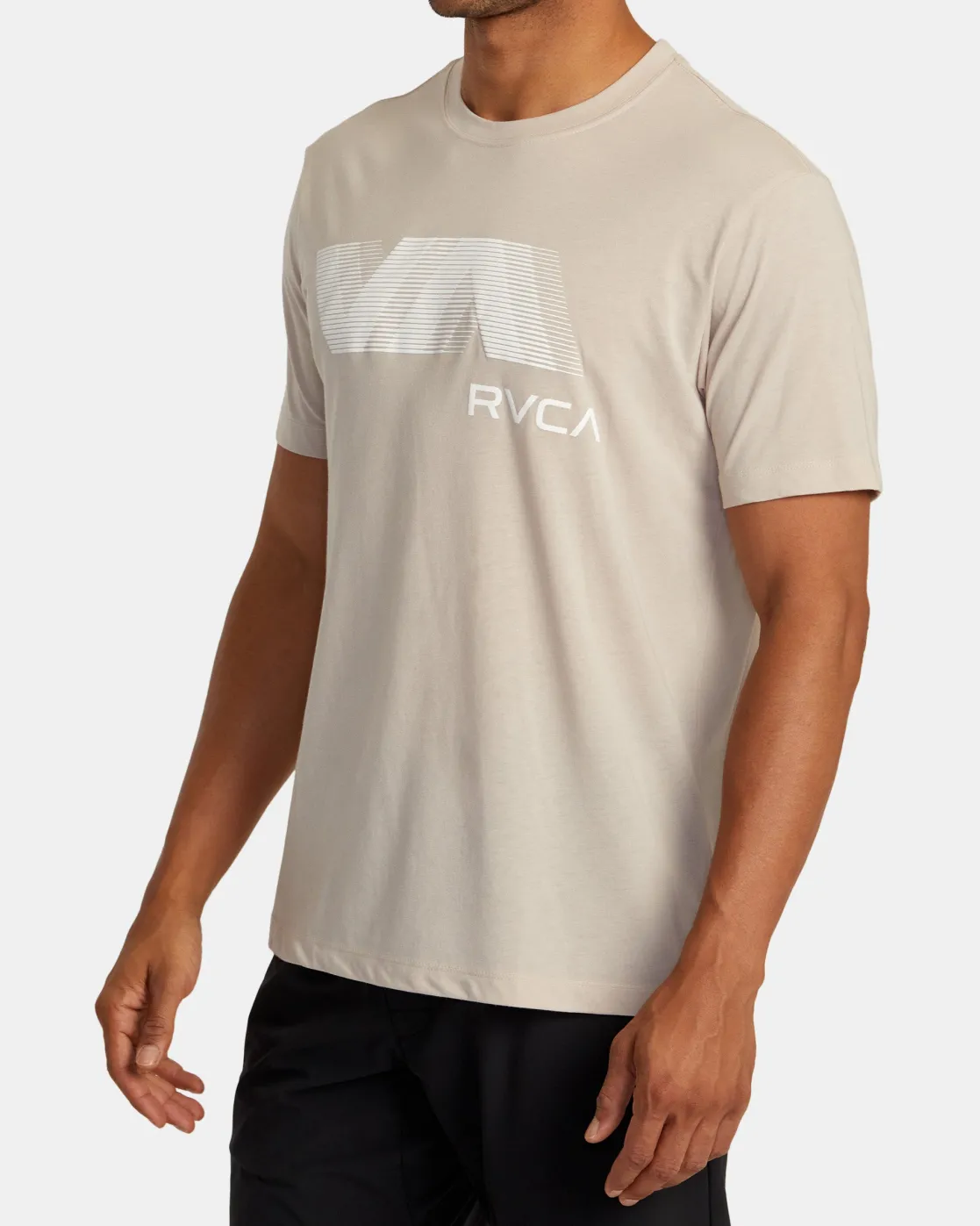 RVCA VA BLUR TEE Warm Grey Discount