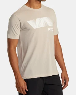 RVCA VA BLUR TEE Warm Grey Discount