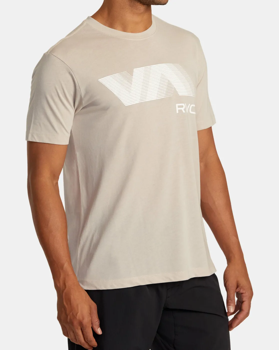 RVCA VA BLUR TEE Warm Grey Discount
