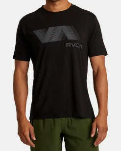 RVCA VA BLUR TEE Black 2 Clearance