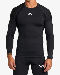 RVCA VA SPORT LONG SLEEVE COMPRESSION TOP Black Outlet