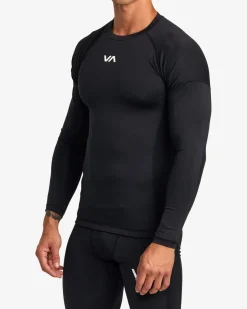 RVCA VA SPORT LONG SLEEVE COMPRESSION TOP Black Outlet