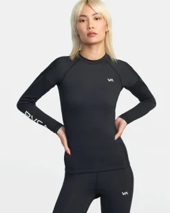 RVCA VA SPORT LONG SLEEVE COMPRESSION TOP Black Outlet