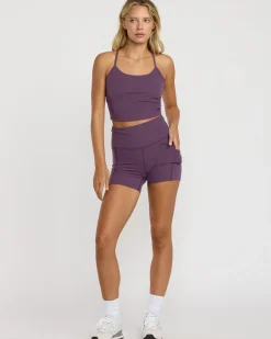 RVCA VA SPORT TANK TOP Plum Ash Clearance