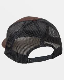 RVCA VA STATION TRUCKER HAT Bombay Brown Best