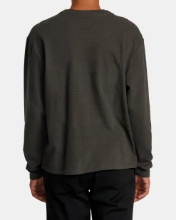 RVCA VACANCY CREW LONG SLEEVE KNIT Pirate Black Online