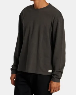 RVCA VACANCY CREW LONG SLEEVE KNIT Pirate Black Online