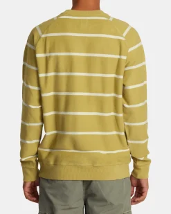 RVCA VACANCY CREW NECK PULLOVER Ochre Best