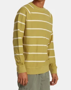 RVCA VACANCY CREW NECK PULLOVER Ochre Best