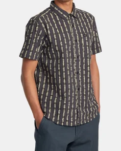 RVCA VACATIONIST SHORT SLEEVE SHIRT Black Outlet