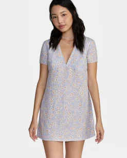 RVCA VEDA MINI DRESS Cosmic Sky Best