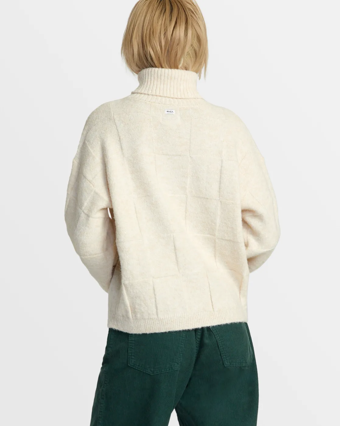 RVCA VINEYARD TURTLENECK SWEATER Oatmeal Sale