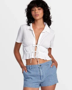 RVCA WEEKEND DENIM SHORTS Washed Indigo Best