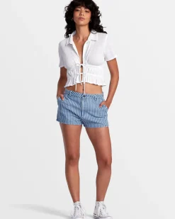 RVCA WEEKEND DENIM SHORTS Washed Indigo Best