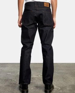 RVCA WEEKEND STRAIGHT FIT JEANS Dark Indigo Outlet