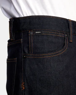RVCA WEEKEND STRAIGHT FIT JEANS Dark Indigo Outlet